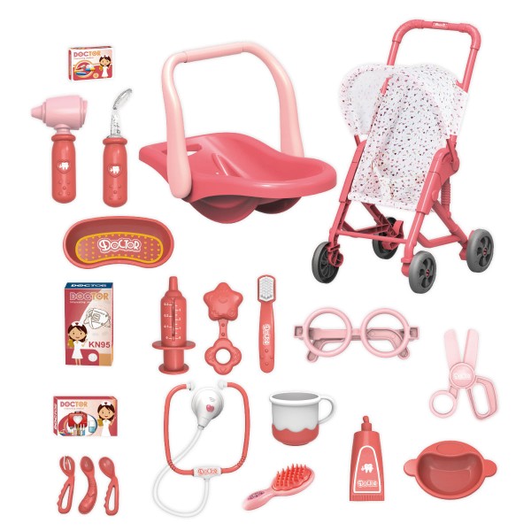 Encontraproduto.com.br - Bancada Infantil Doutora Com Carrinho e Boneca  Replay Kids