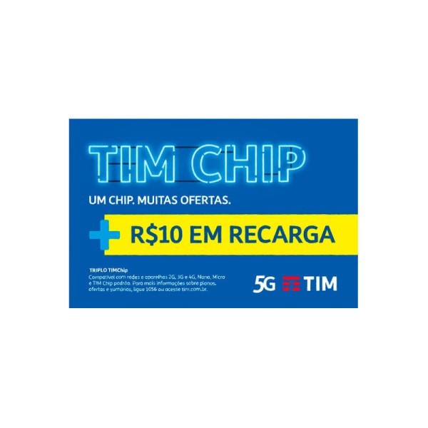 Encontraproduto.com.br - Chip Tim Pré Pago - 10