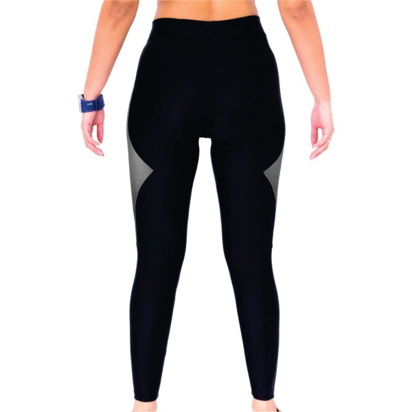 Encontraproduto.com.br - Calça Bike Performance Montop DX3 Feminina Preto / Chumbo