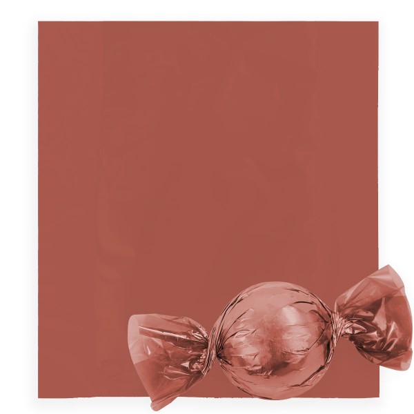 Embalagem Para Trufas e Bombons Rose Gold Lisa 100 Unidades 12X12,5cm 12500235 CROMUS