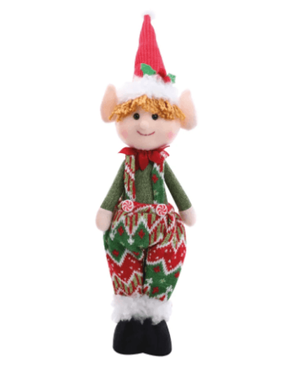 Encontraproduto.com.br - ELFO CANDY CANE CLR 47CM CROMUS