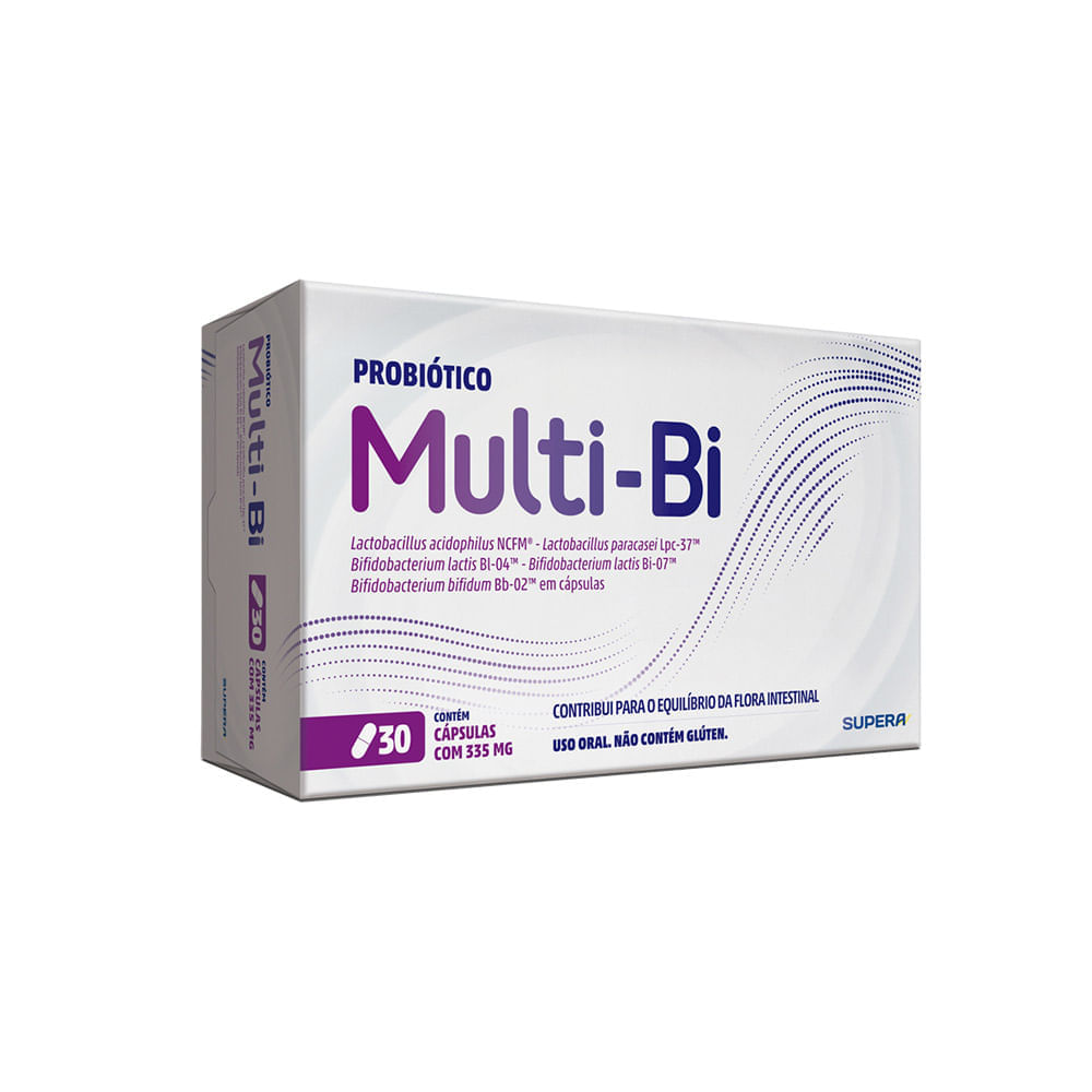 Multi Bi Supera 335mg com 30 cápsulas Probiotico