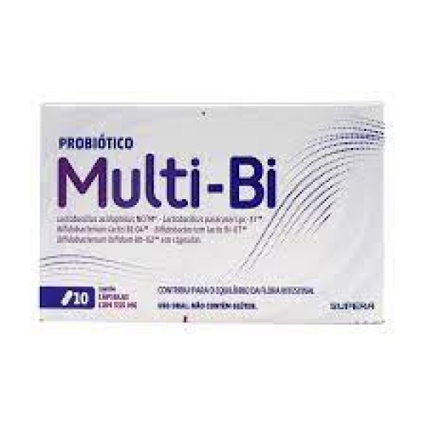 Encontraproduto.com.br - Suplemento Alimentar de Probióticos Supera Multi BI 10 Cápsulas