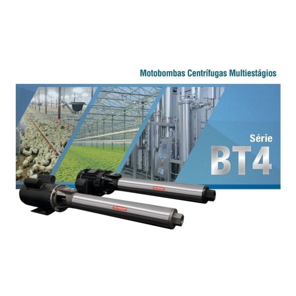 Encontraproduto.com.br - Motobomba Centrífuga 7 estágios BT4-2015E7 1,5 Cv Schneider 127/220 Volts
