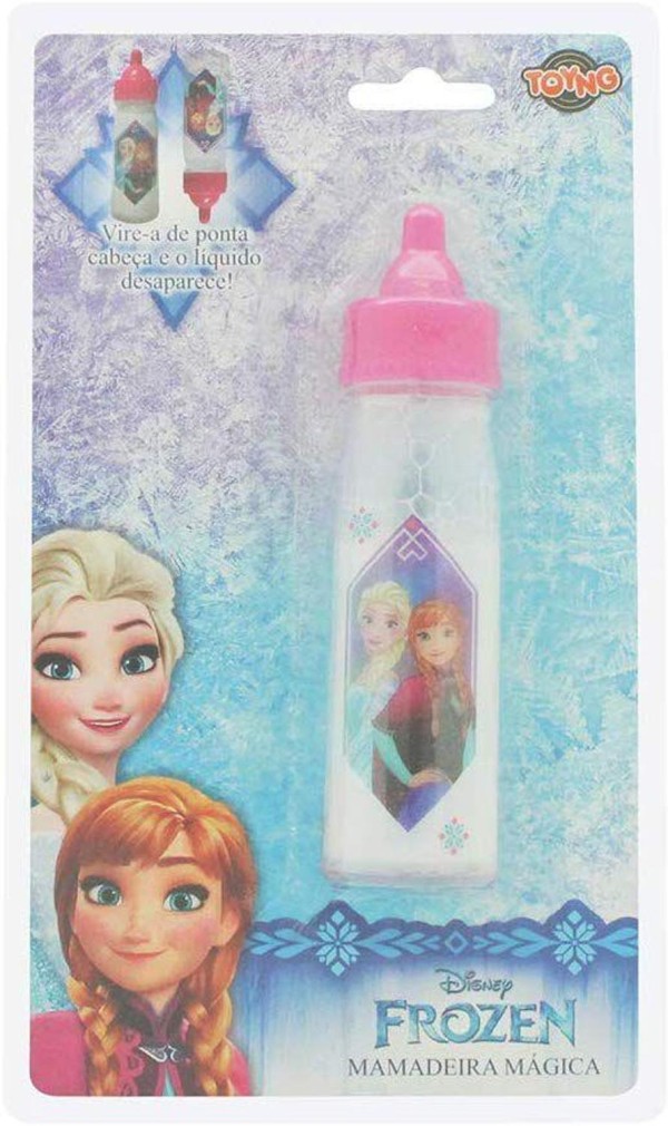 Encontraproduto.com.br - Mamadeira para Boneca com Leite Frozen 2 Reborn Toyng 26432