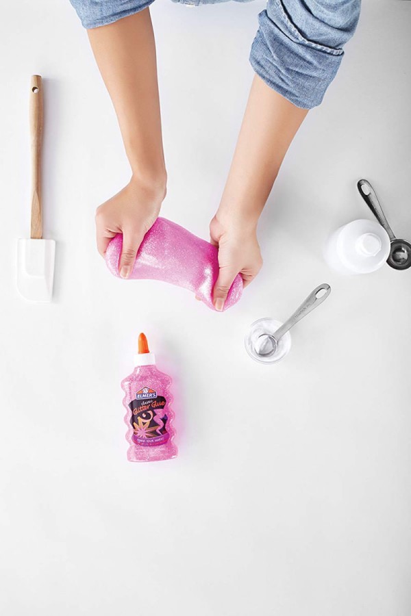 Encontraproduto.com.br - Conjunto de Colas Glitter Para Slime - Rosa - Elmer s Elmers