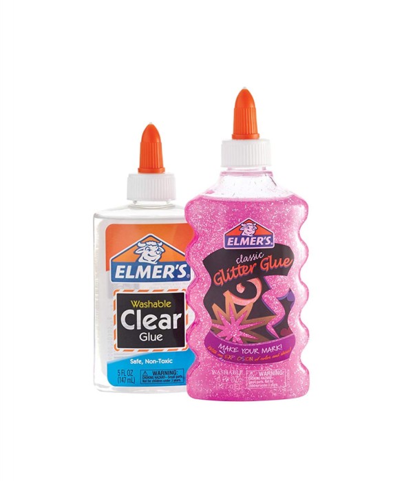 Encontraproduto.com.br - Conjunto de Colas Glitter Para Slime - Rosa - Elmer s Elmers