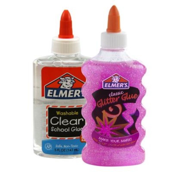 Encontraproduto.com.br - Conjunto de Colas Glitter Para Slime - Rosa - Elmer s Elmers