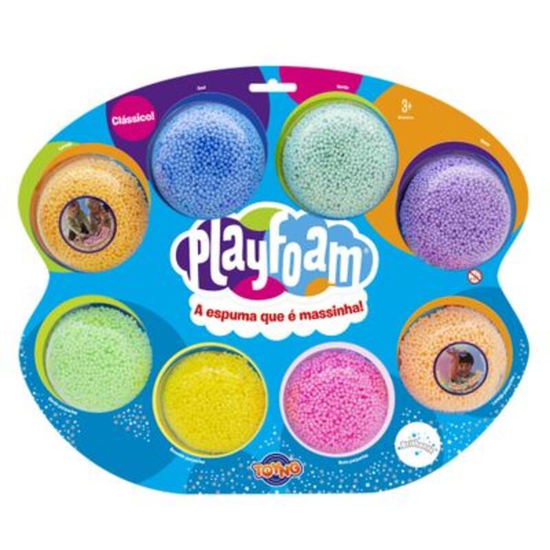 Encontraproduto.com.br - Conjunto de Massa de Modelar - Foam - Playfoam Jumbo - Toyng
