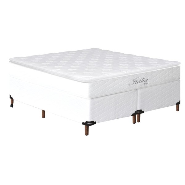 Encontraproduto.com.br - Colchão para Cama Queen Size Umaflex Itália com Pillow Top e Molas Ensacadas 26x158x198 cm - Branco