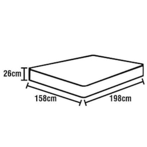 Encontraproduto.com.br - Colchão para Cama Queen Size Umaflex Itália com Pillow Top e Molas Ensacadas 26x158x198 cm - Branco