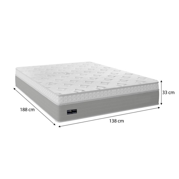 Encontraproduto.com.br - Colchão Casal 138cm Molas Ensacadas Euro Top Magnyfic Umaflex