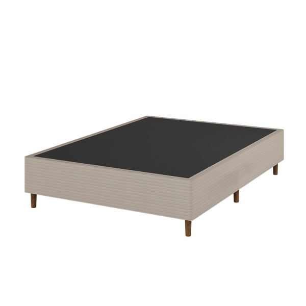 Encontraproduto.com.br - Base Box de Casal Umaflex Milão com Revestimento em Malha 26x138x188cm – Bege