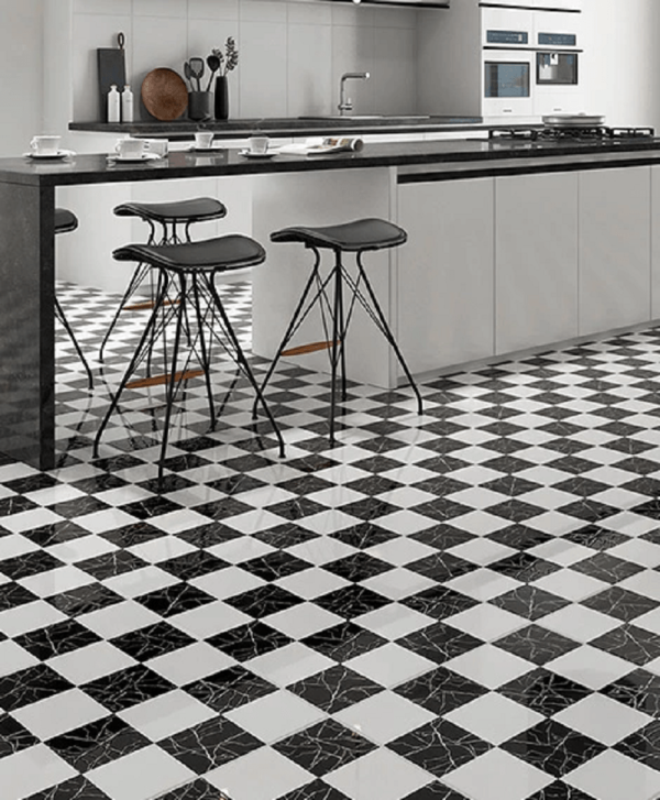 Encontraproduto.com.br - Piso Cerâmico Esmaltado 44,75x44,75cm Caixa com 2 m² Brilhante Extra Titânio Formigres