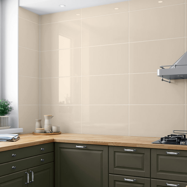 Revestimento Cerâmico Esmaltado 34x60cm Caixa com 2,10 m² Brilhante Extra Bege Formigres