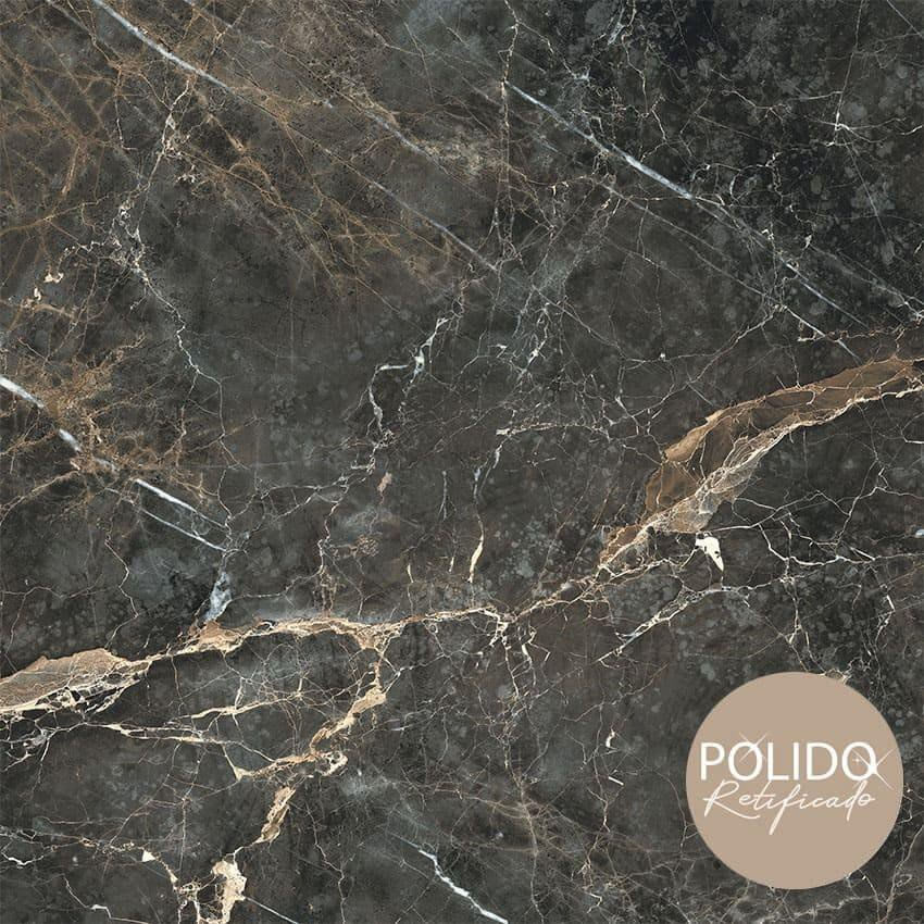 Encontraproduto.com.br - Piso Formigres 87x87 Imperium Dark Polido Retificado A
