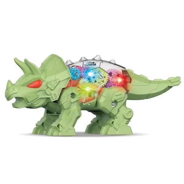 Encontraproduto.com.br - Dinossauro Triceratops Dino Brinquedo Infantil Luz Som
