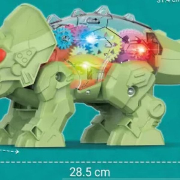 Encontraproduto.com.br - Dinossauro Triceratops Dino Brinquedo Infantil Luz Som