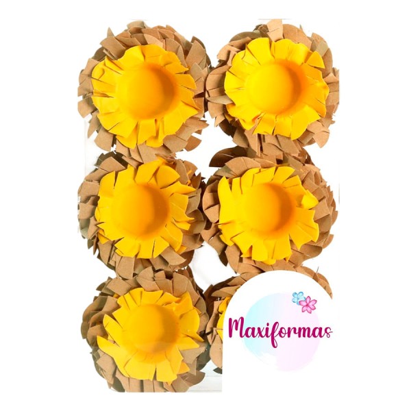 Encontraproduto.com.br - Forminha Chapeuzinho Kraft Com Amarelo 25 Unidades MAXIFORMAS