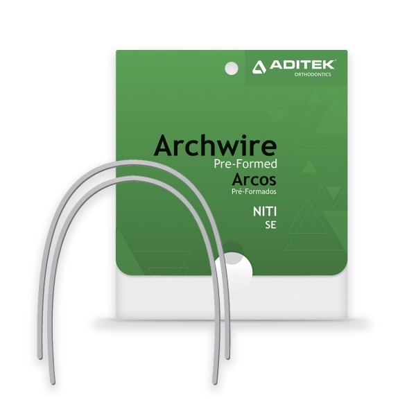 Encontraproduto.com.br - 09.15.0675 Arco Niti Se Natural Inf. 017x25 Com 10 - Aditek