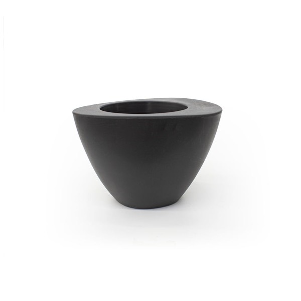 Encontraproduto.com.br - Vaso Plástico Decor para Jardim 19,5x12,5 Chumbo