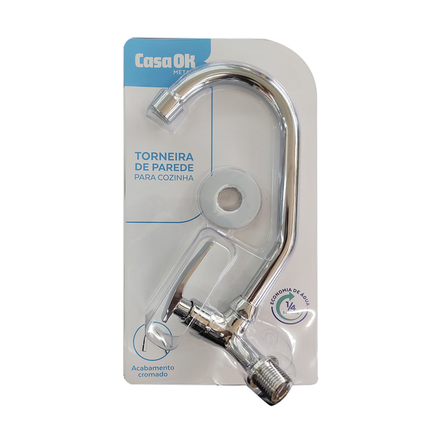 Torneira Dimax/Casa Ok Cozinha Parede Cromado GF-02