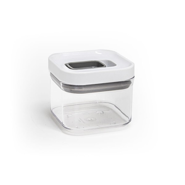 Pote Decor Hermetico Quadrado 430ML Transparente HD-68083