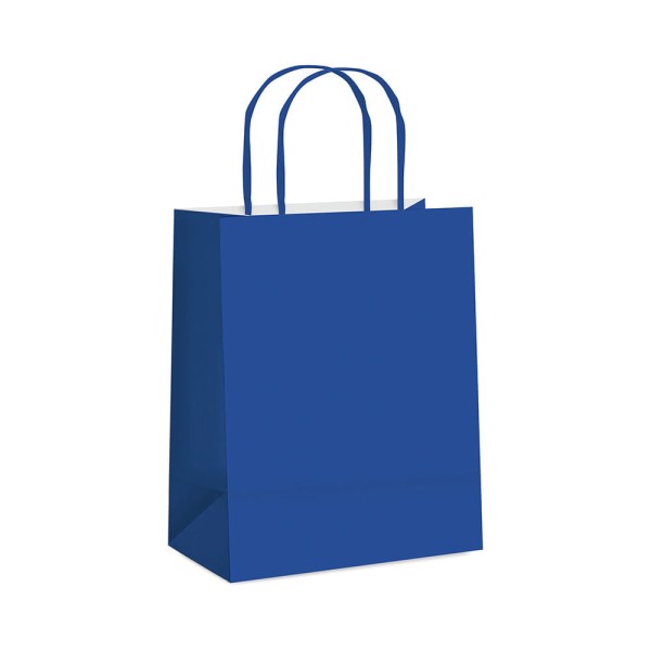 Sacola de Papel Cromus Azul Royal P 21,5x15x8cm