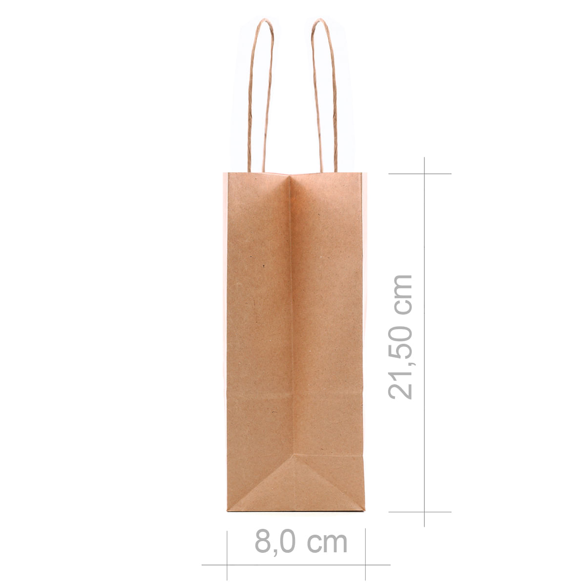 Encontraproduto.com.br - Sacola Kraft Cromus P Pacote com 10 unidades