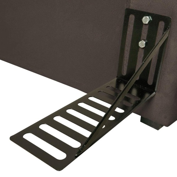Encontraproduto.com.br - Cabeceira para Cama Queen Size Hellen Lara com Revestimento Platinum - 160cm de largura Marrom