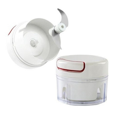 Mini Multiprocessador Triturador Manual 2 Lâminas Inox Alho