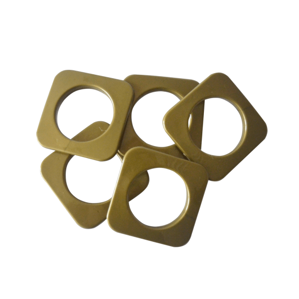Encontraproduto.com.br - ILHOS PLASTICO QUADRADO GRANDE OURO VELHO