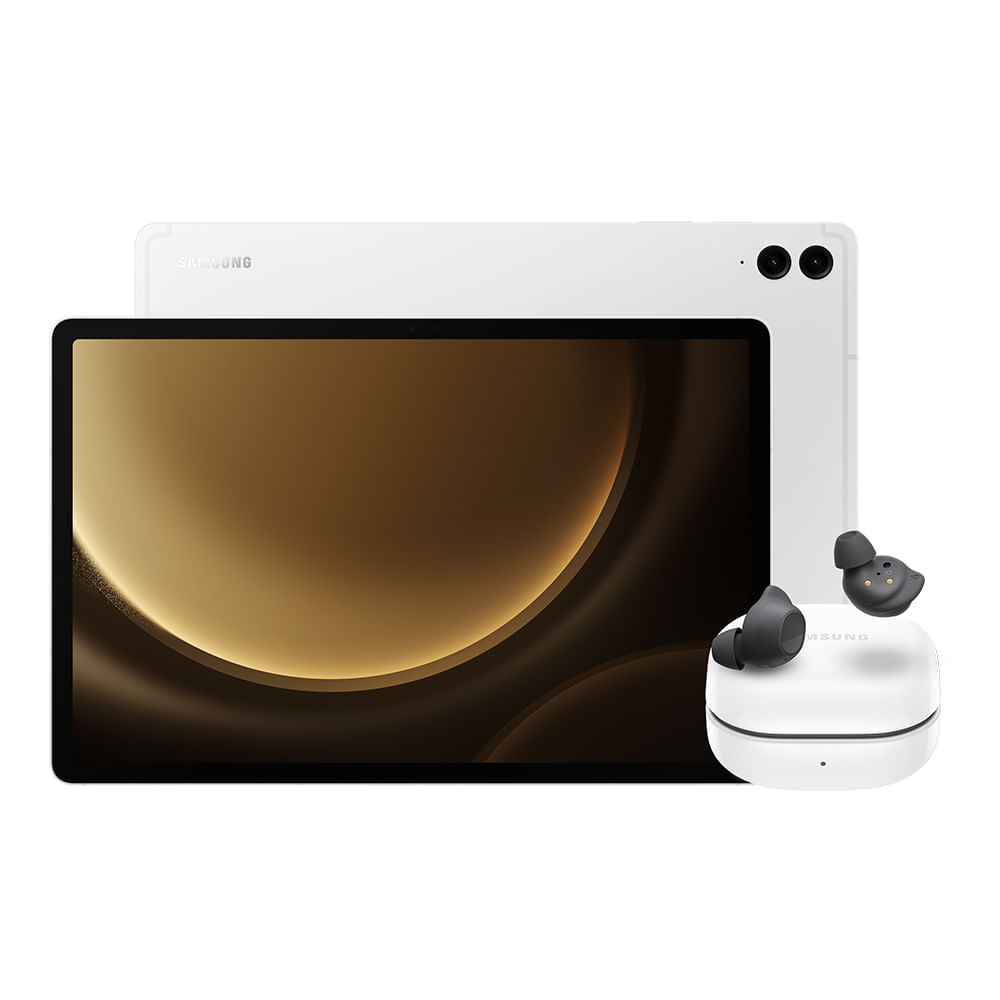 Tab S9 FE+ Wi-Fi (128GB) - Cinza + Galaxy Buds FE - Grafite