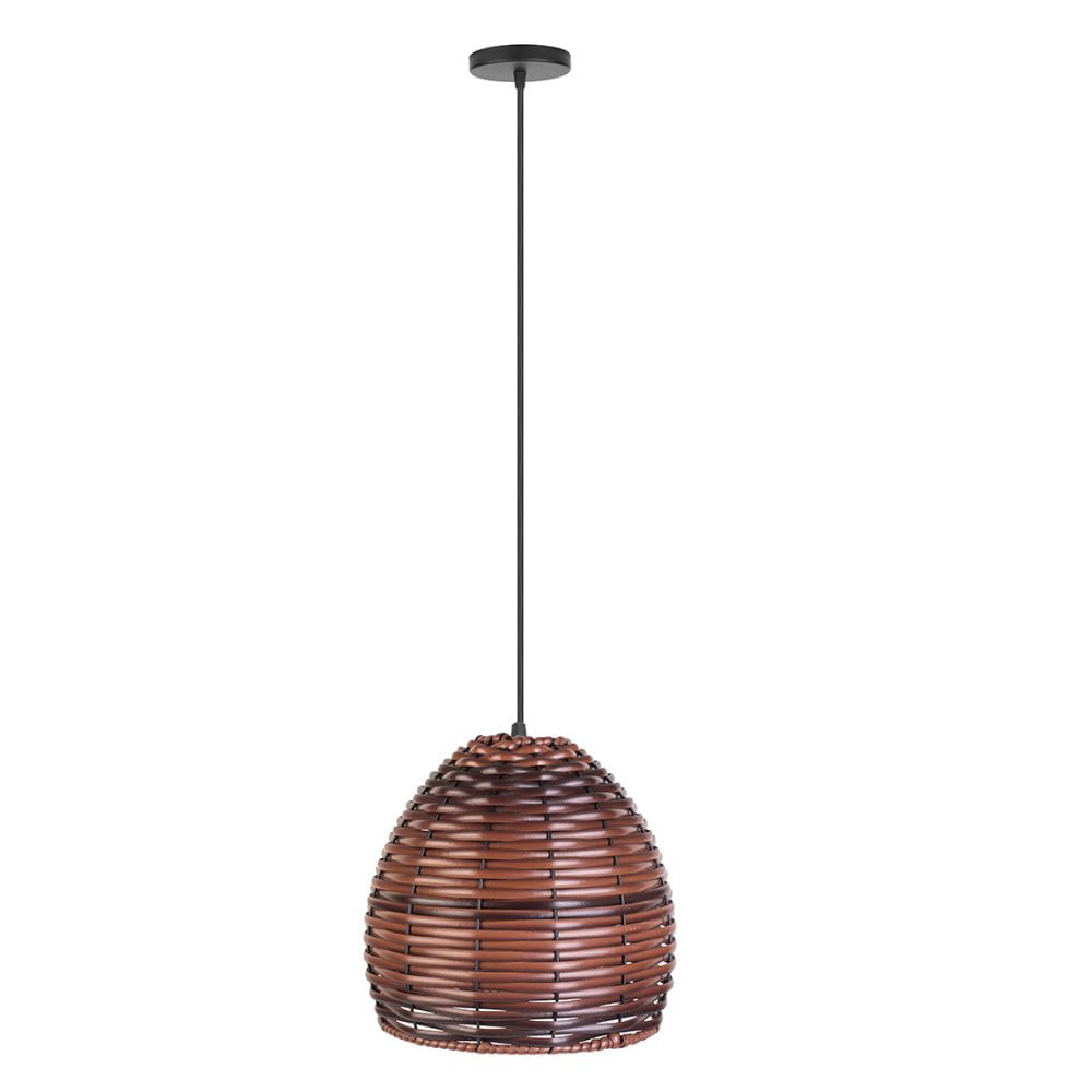 Pendente Borneu Amendoa Pequeno 1 Lâmpada Kin Light