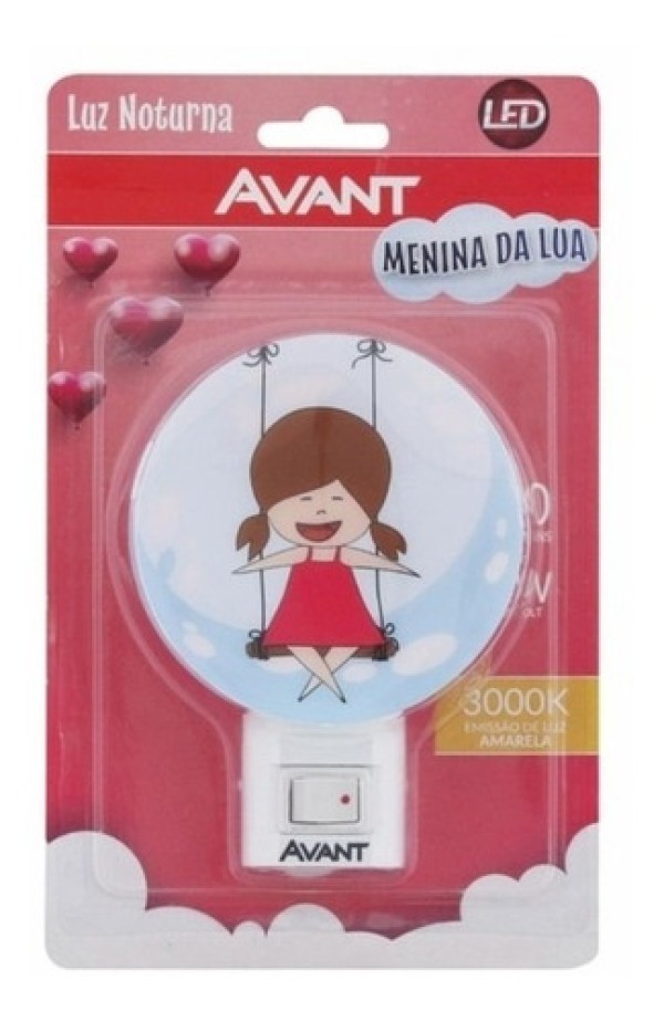 Luminária Led Luz Noturna Menina 1W 3000k Avant