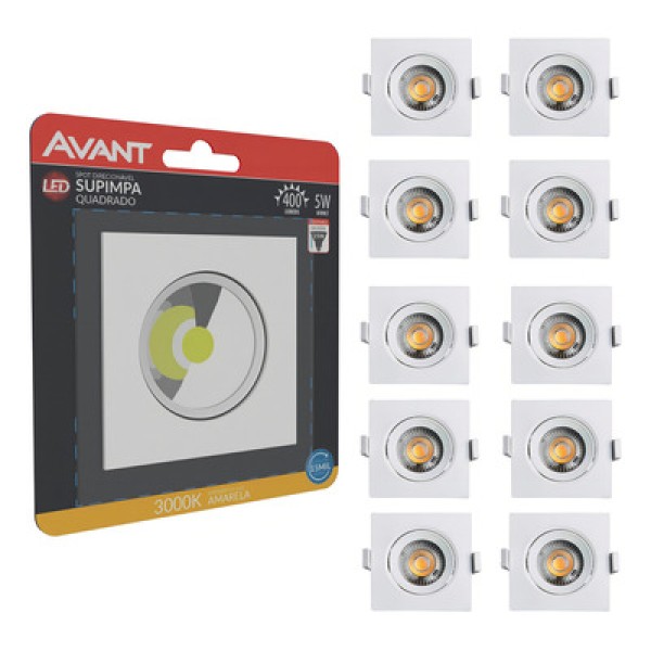 Encontraproduto.com.br - painel led sobrepor/redondo 18w 4000k avant