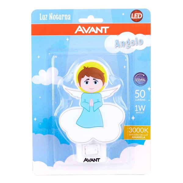 Encontraproduto.com.br - Luz Noturna Led Infantil Ângelo 1W Avant 3000K