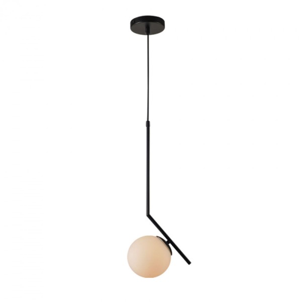 Pendente Pérola Brinco Mini para 1 Lâmpada E27 Preto Fosco Avant