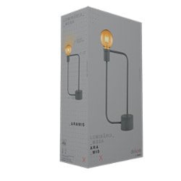 Encontraproduto.com.br - LUMINARIA MESA ARAMIS E27 USB PT AVANT