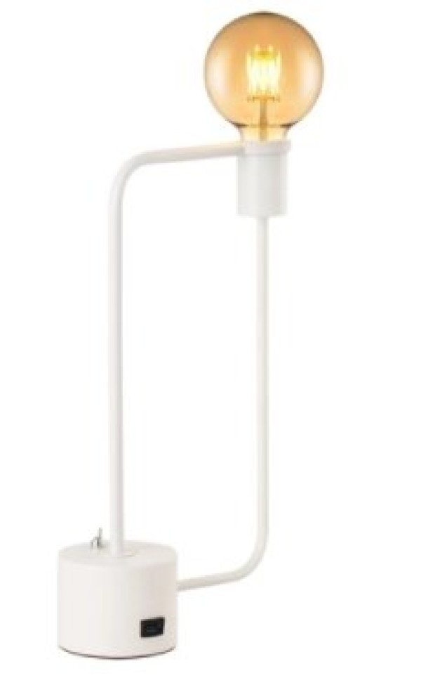 Encontraproduto.com.br - LUMINARIA MESA ARAMIS E27 USB BF AVANT
