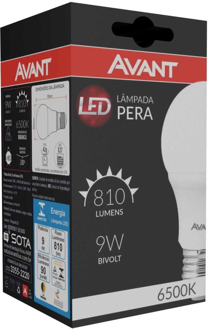 Encontraproduto.com.br - Lampada LED Avant HE810 9W 6500K Bivolt