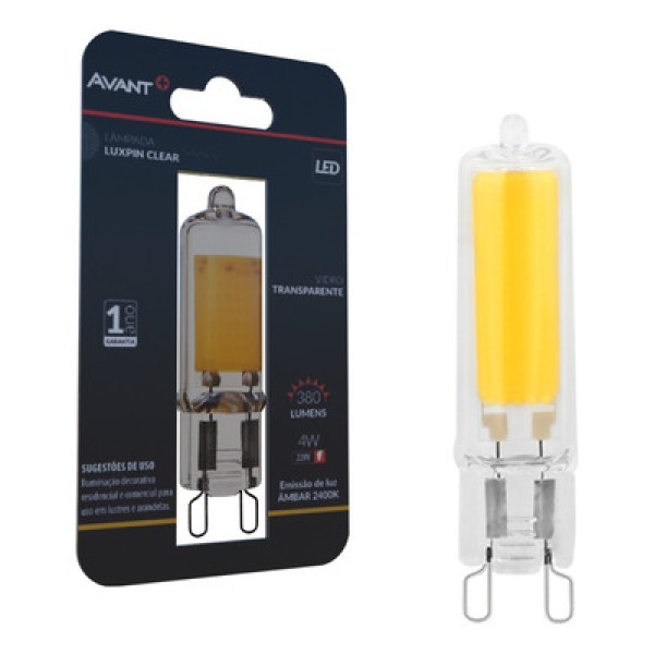 Lâmpada Led Retrô G9 4W 2400K 127 Avant