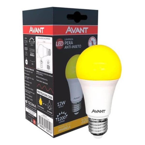 Lâmpada Bulbo Anti Insetos 12 Watts Bivolt Avant