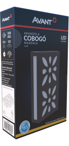 Arandela Cobogó Mandala Branco Fosco 12W 3000K Bivolt Avant