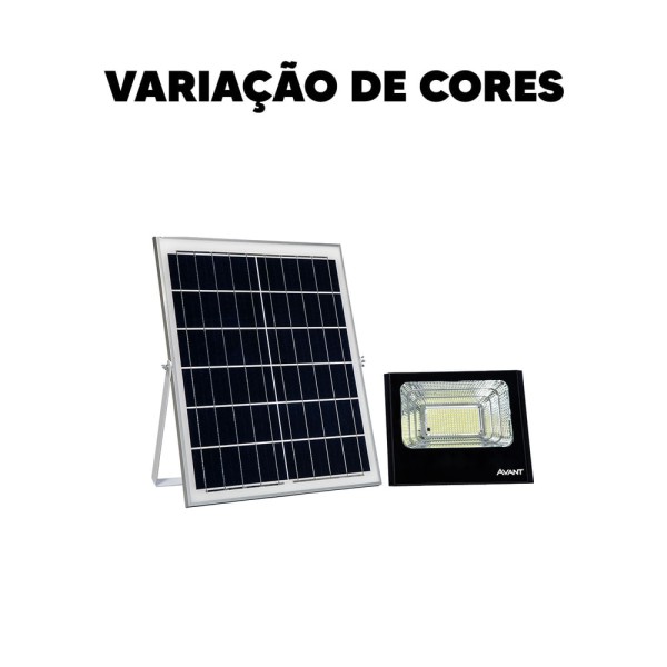 Encontraproduto.com.br - Led Refletor Com Sensor 60W 6500K Preto Solare Avant