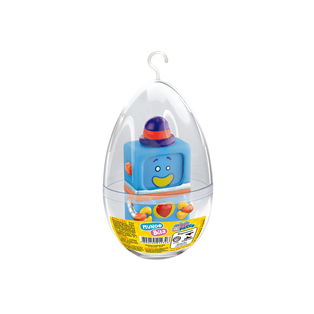 Brinquedo boneco ovo Líder MilliePacco Mundo Bita