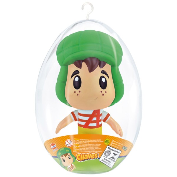Ovo Intermediário com Boneco de Vinil Articulado Chaves - Lider