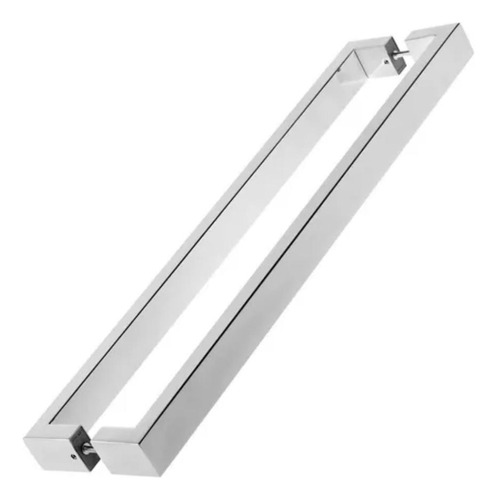 Puxador Para Porta WF Lisboa I-213 60Cm Formato Barra Chata Em C Escovado