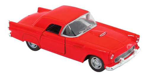 Miniatura Carrinho Antigo De Metal Ford Thunderbird Vermelho 1955