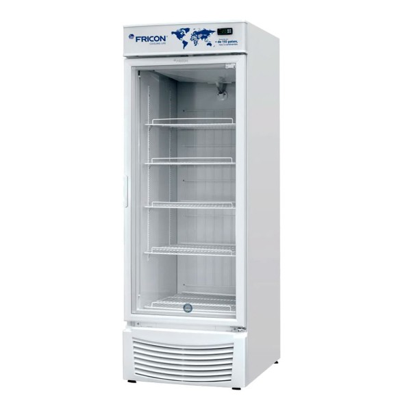 Encontraproduto.com.br - Expositor Vertical de Baixa Temperatura Porta de Vidro 565 Litros Fricon VCFB565-2V000 Branco 220V
